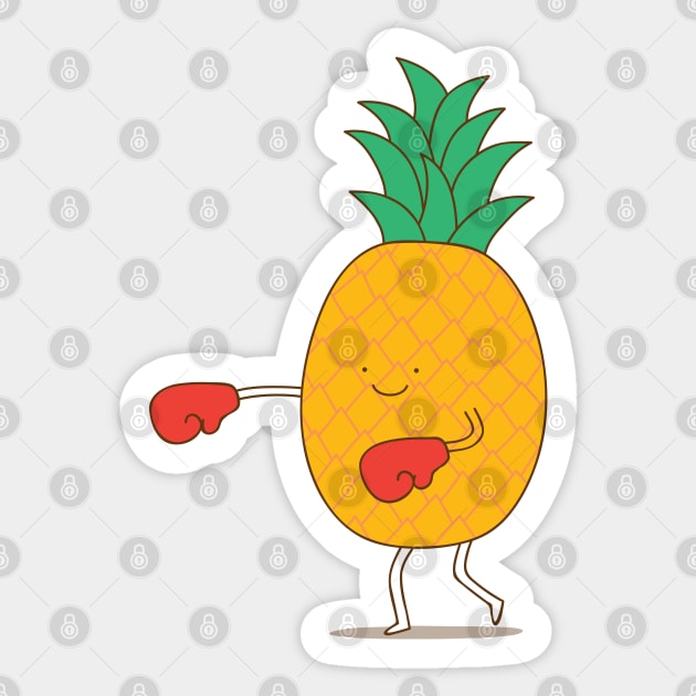 pineapple punch! Sticker by milkyprint